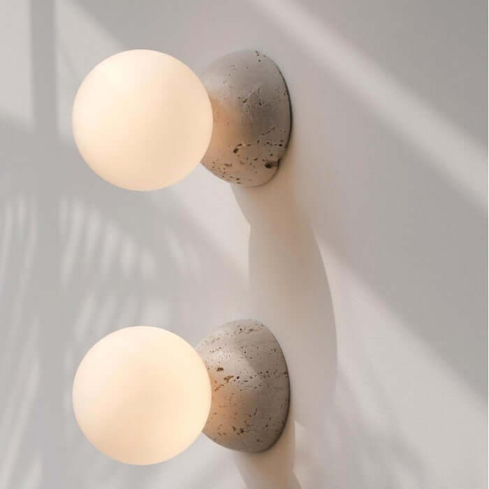 Hängeleuchte Zement & Glas Designleuchte