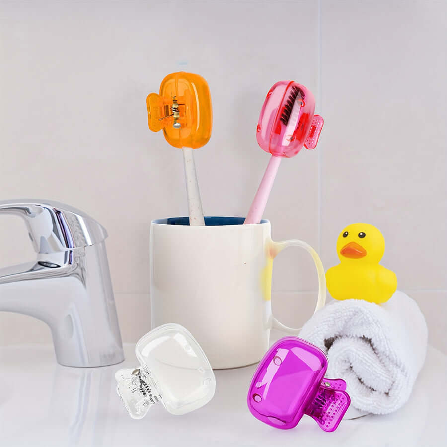 3er Set Zahnbürsten Schutzkappen - Hygiene & Reise
