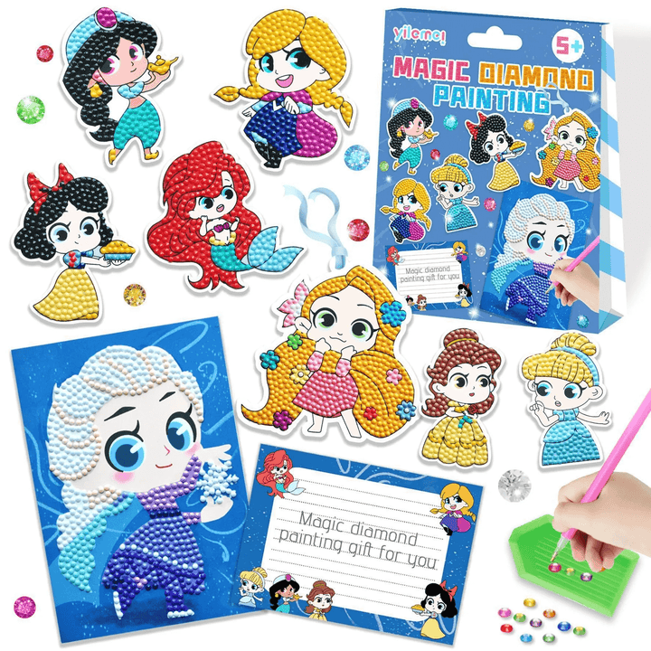 Kit de peinture diamant pour enfants : créations créatives à faire soi-même