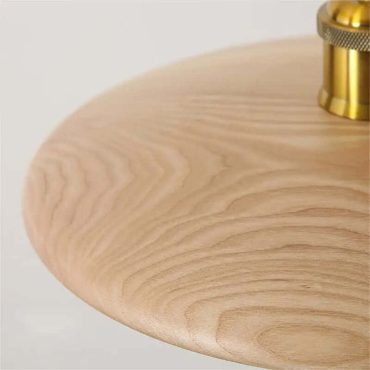 plafonnier en bois, suspension
