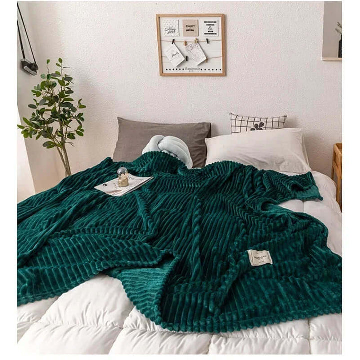 Couverture d'automne en flanelle douillette pour des nuits chaudes