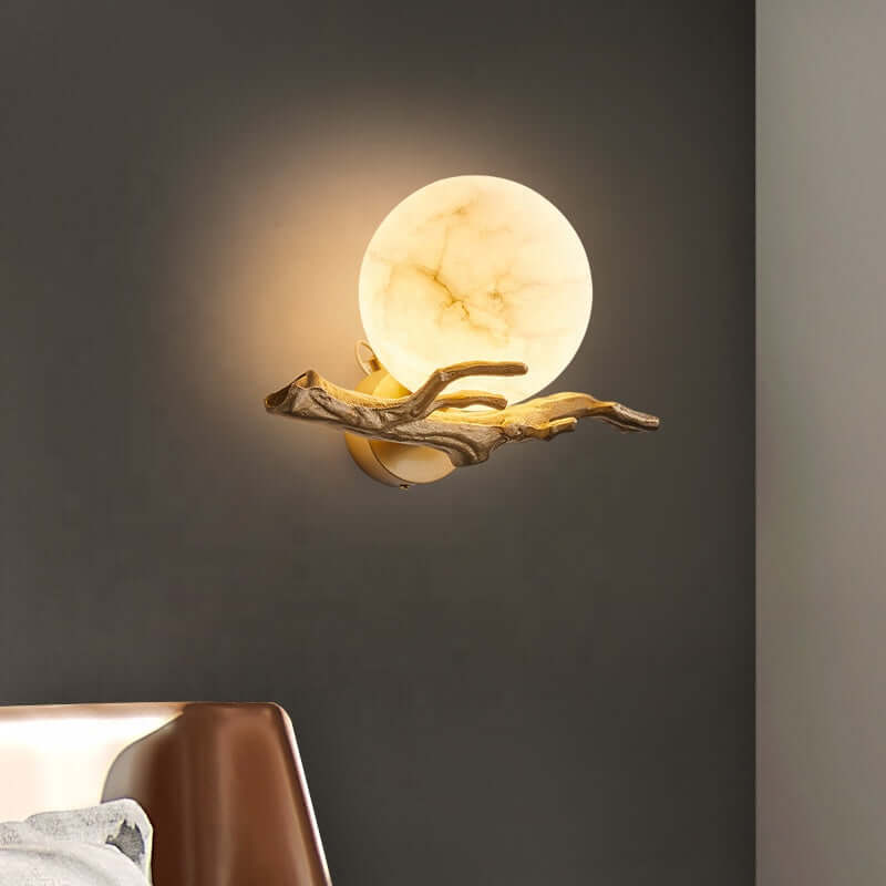 Designer Marmor Wandlampe Kupfer Modern LED