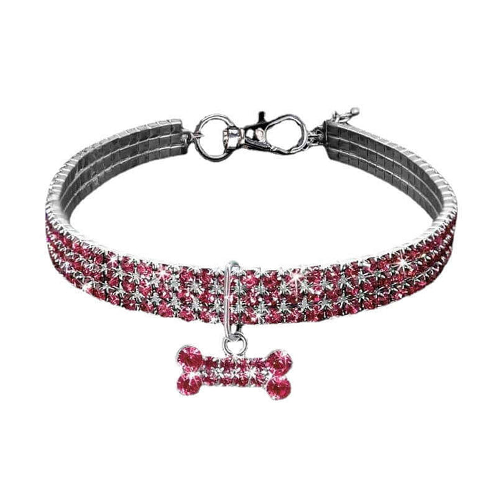 Collier scintillant pour animaux de compagnie avec strass