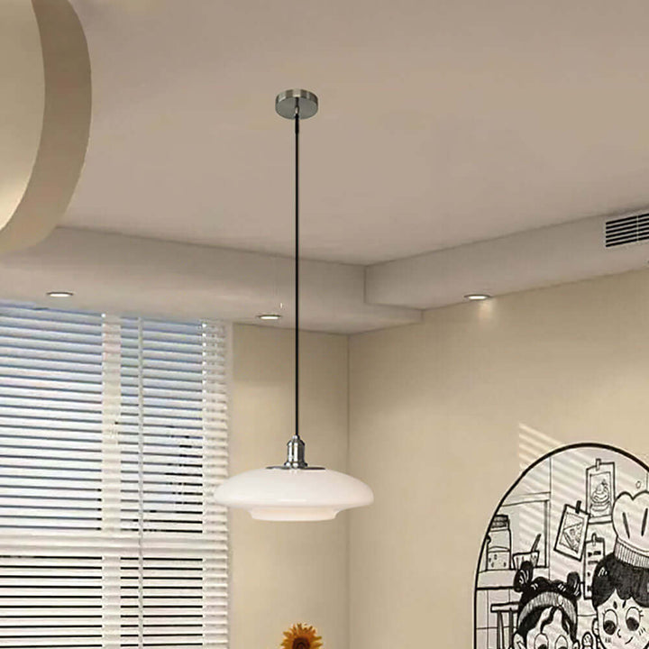 Moderne Weiße Glas Pendelleuchte