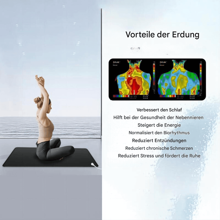Erdungsmatte Carbonleder für Schlaf & Energie