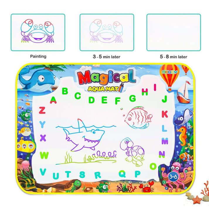 Wassermalmatte für Kinder - Kreative Malunterlage 100x80cm