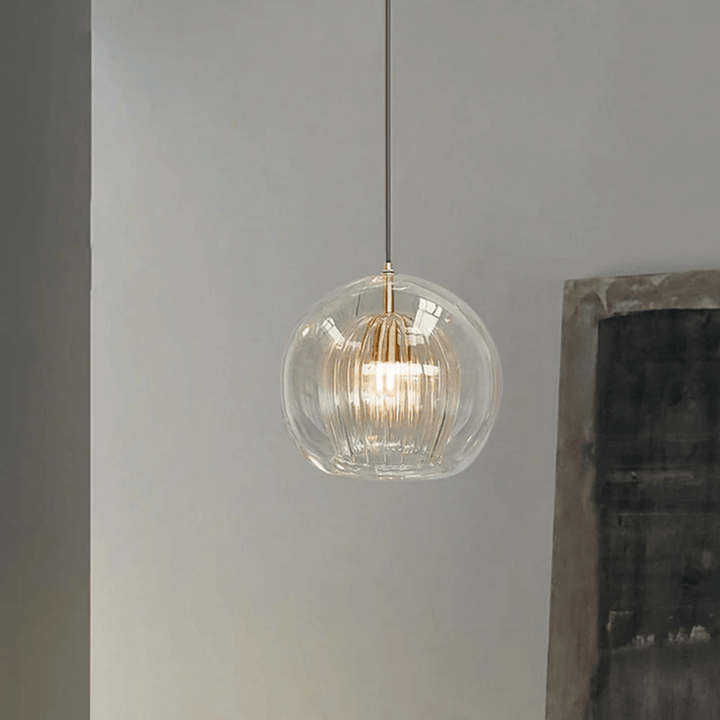 Moderne LED Pendelleuchte Glaskugel - Höhenverstellbar