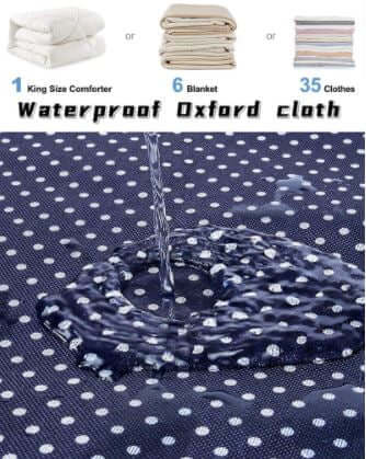 Grande boîte de rangement pour vêtements en tissu Oxford