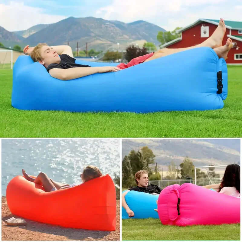 Aufblasbarer Loungesessel, Luftsofa für Draußen & Drinnen