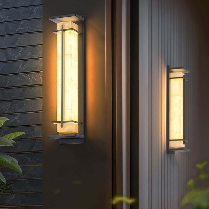 Quadratische LED-Außenwandleuchte