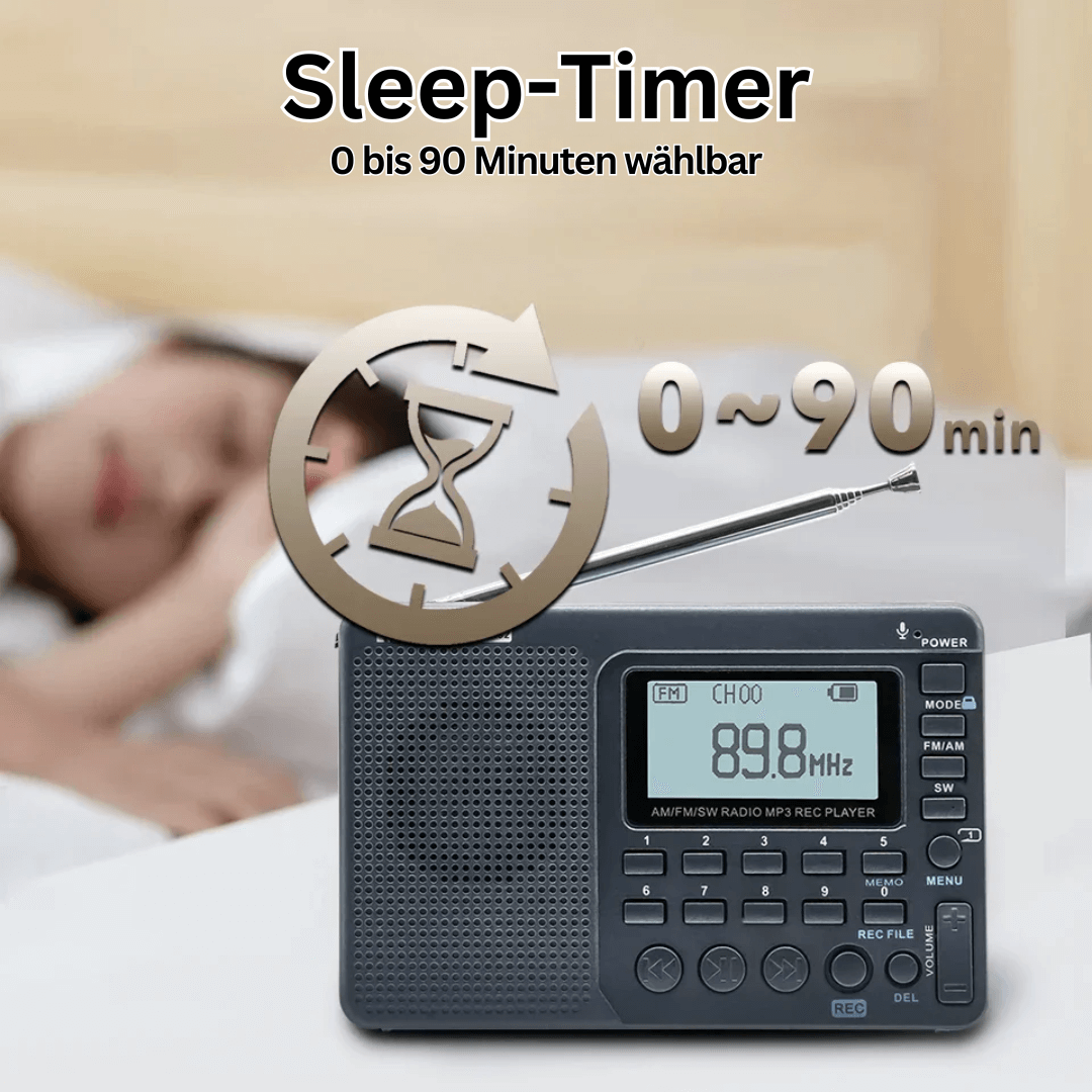 Radio multibande portable avec fonction d'enregistrement