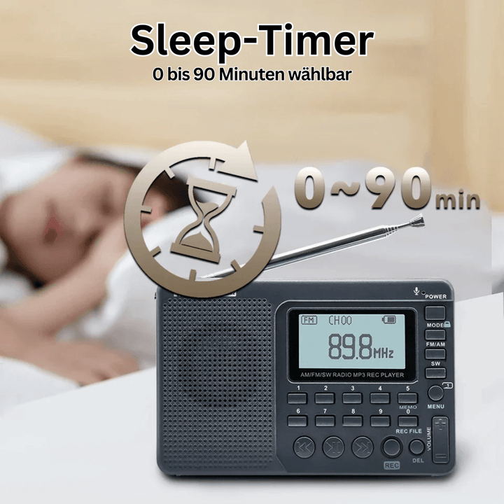 Radio multibande portable avec fonction d'enregistrement
