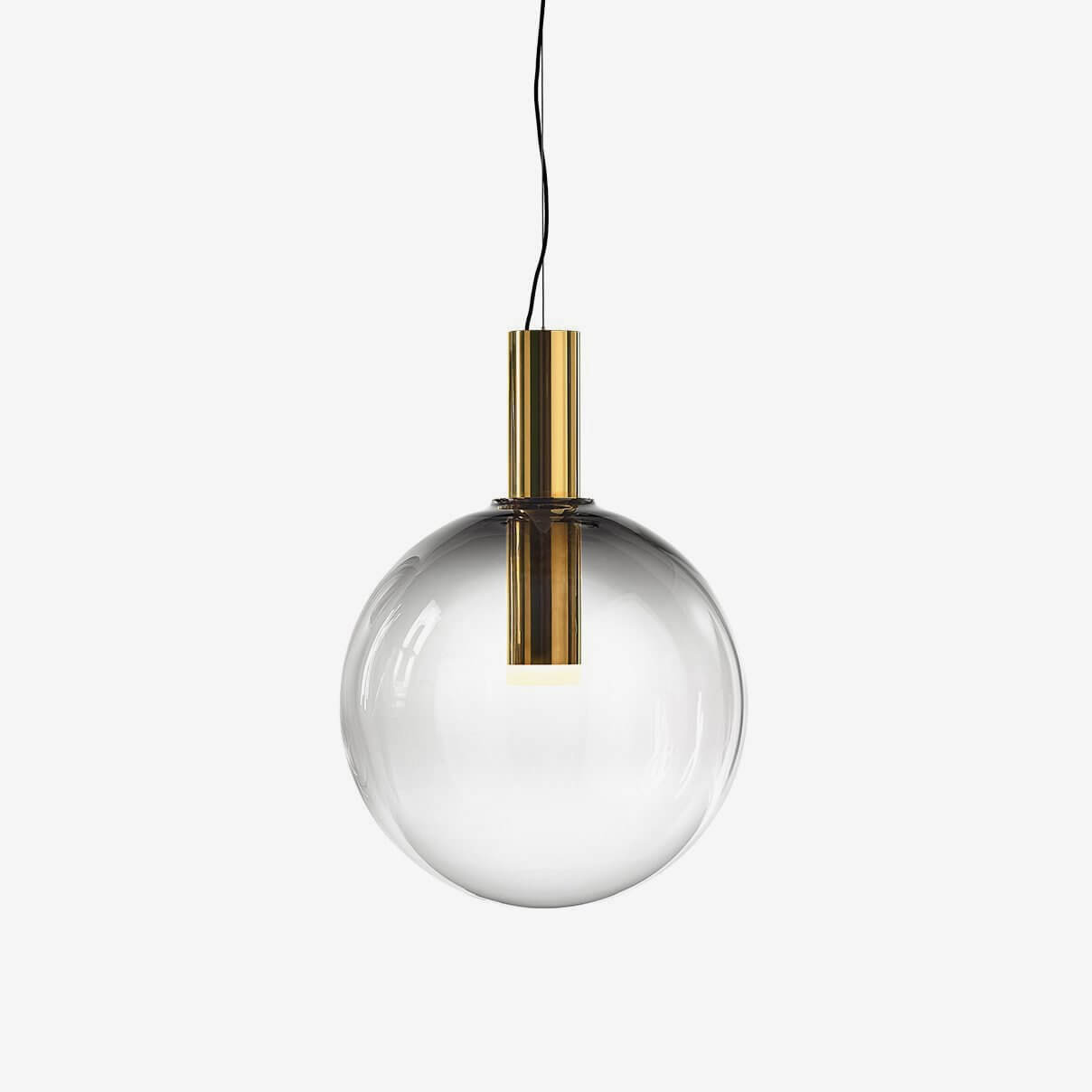 Elegante Pendelleuchte Glas & Metall