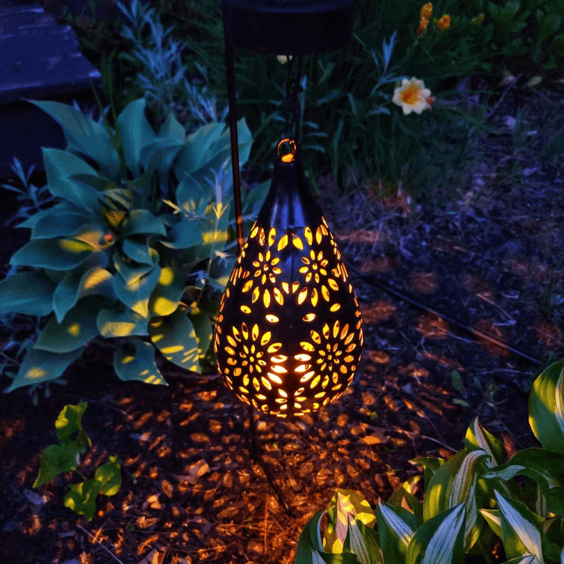 Solar Hängeleuchte Außen - Gartenlampe Solarbetrieben