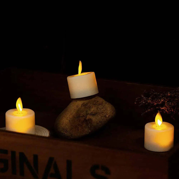 LED Kerzenset mit beweglichem Docht