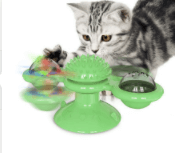 Jouet pour chat avec griffoir et moulin à vent - Interactif