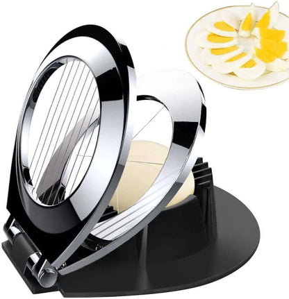 Vielseitiger 3-in-1 Eier-Schneider aus Edelstahl