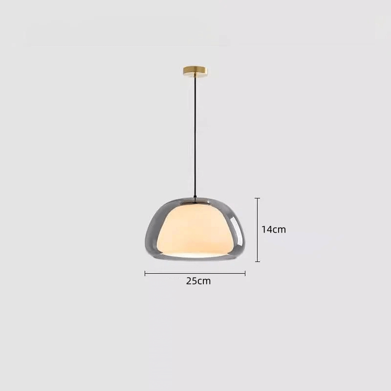 Moderne Milchglas Hängeleuchte Jelly