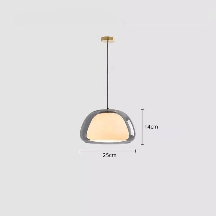 Moderne Milchglas Hängeleuchte Jelly