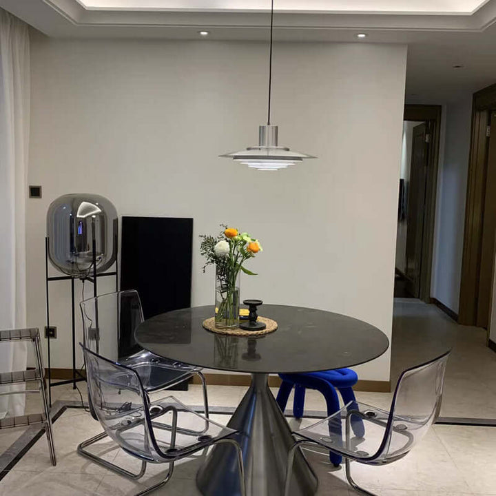Moderne LED-Pendelleuchte Aluminium
