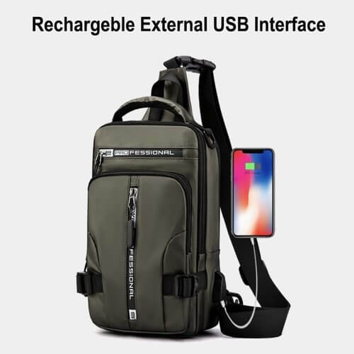 Sac à bandoulière antivol étanche