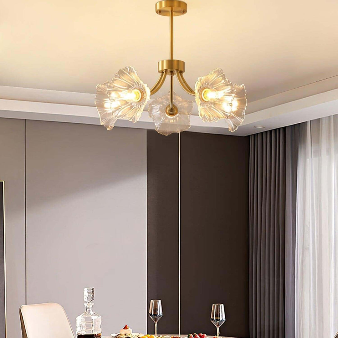 Blumenglas Kronleuchter - Elegant & Modern
