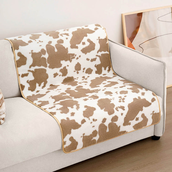 Couverture douillette pour animal de compagnie motif vache