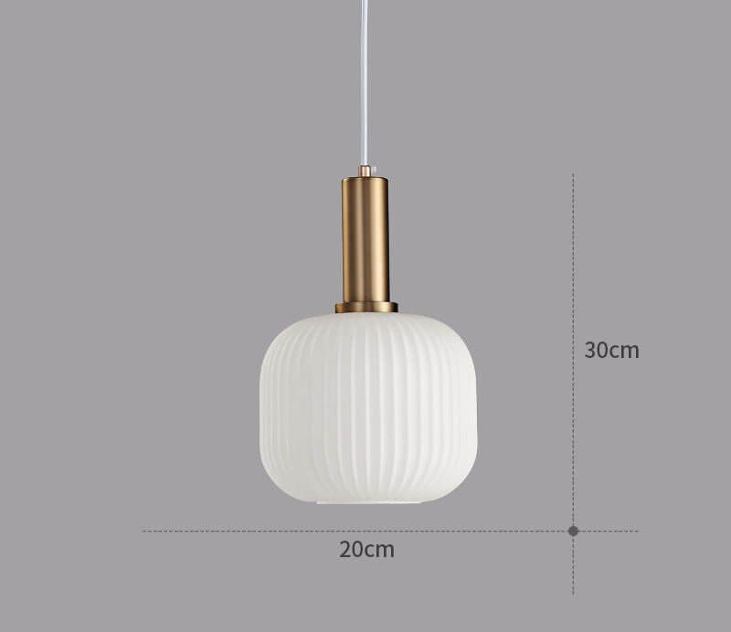 Lampe à suspension rétro en verre coloré