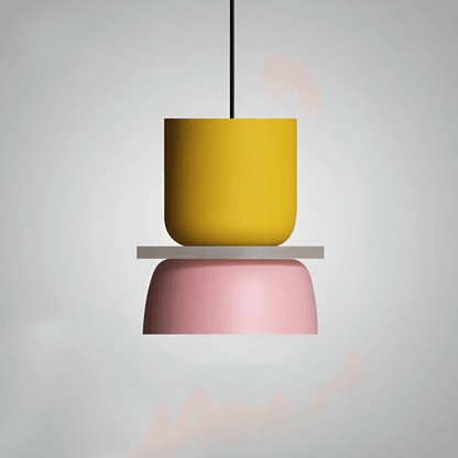 Bunte LED Pendelleuchte Macaron Design