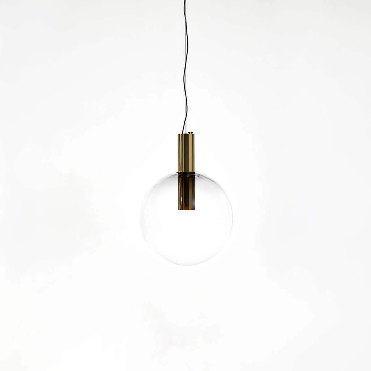 Elegante Pendelleuchte Glas & Metall