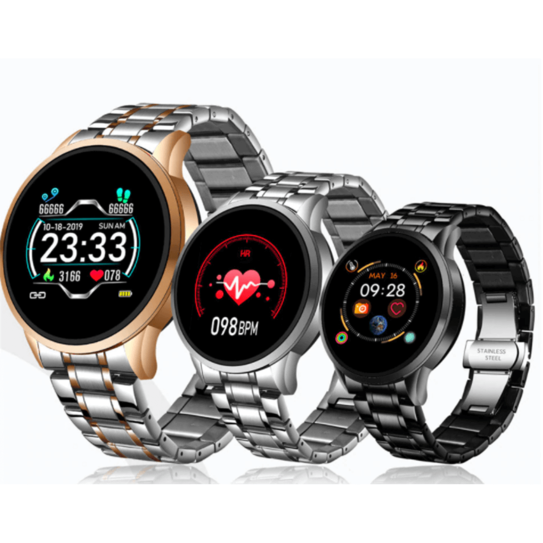 Klassische Smartwatch mit Fitness-Tracker