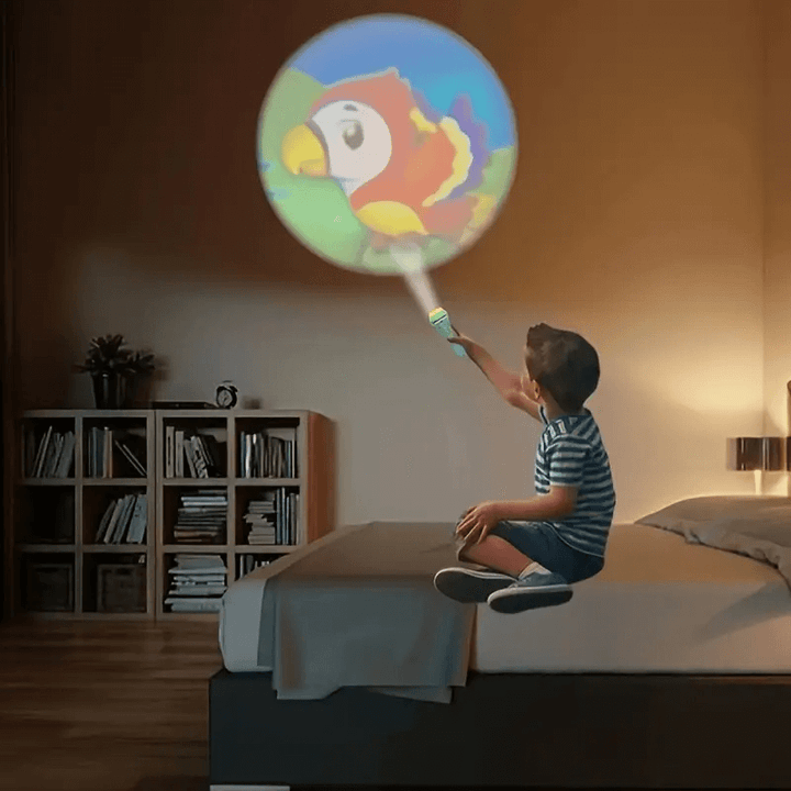 Projektor Taschenlampe für Kinder - 32 Dias