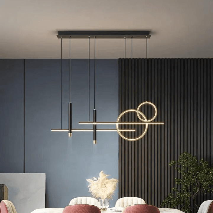 Moderne LED Hängeleuchte Schwarz