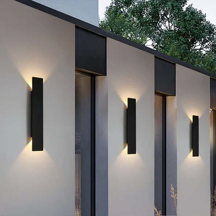 Wetterfeste LED Außenwandleuchte Aluminium