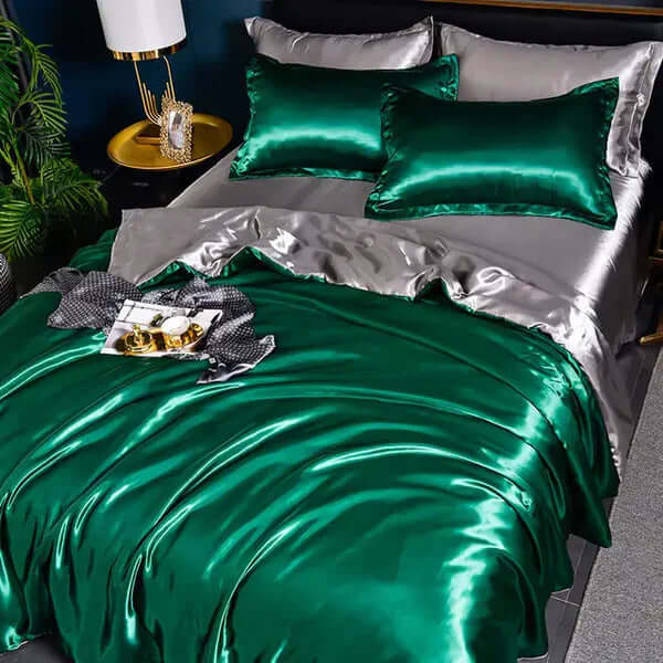 Satin Bettbezug Set - Luxuriös & Weich