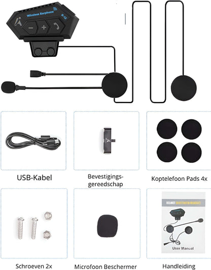 Kabelloses Motorradhelm Headset