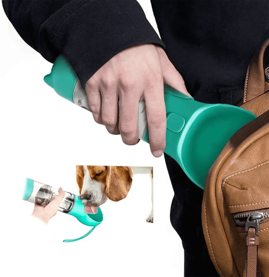 3-in-1 Tragbare Haustier Trinkflasche Wassernapf Futternapf
