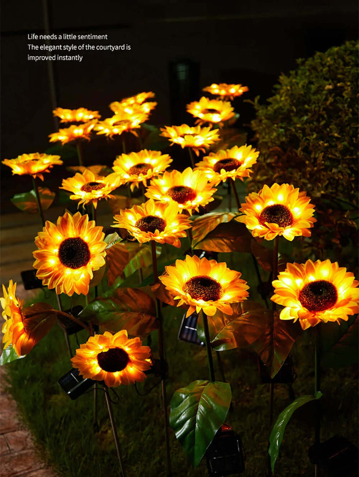 Solar Gartenleuchte Sonnenblume Wasserdicht Außen