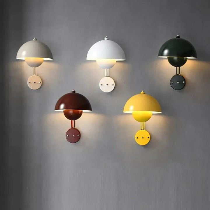 Moderne LED-Wandleuchte Blume