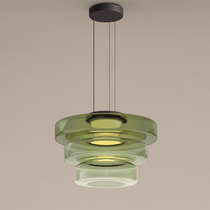 Moderne Glas-Hängeleuchte im Bauhaus-Stil