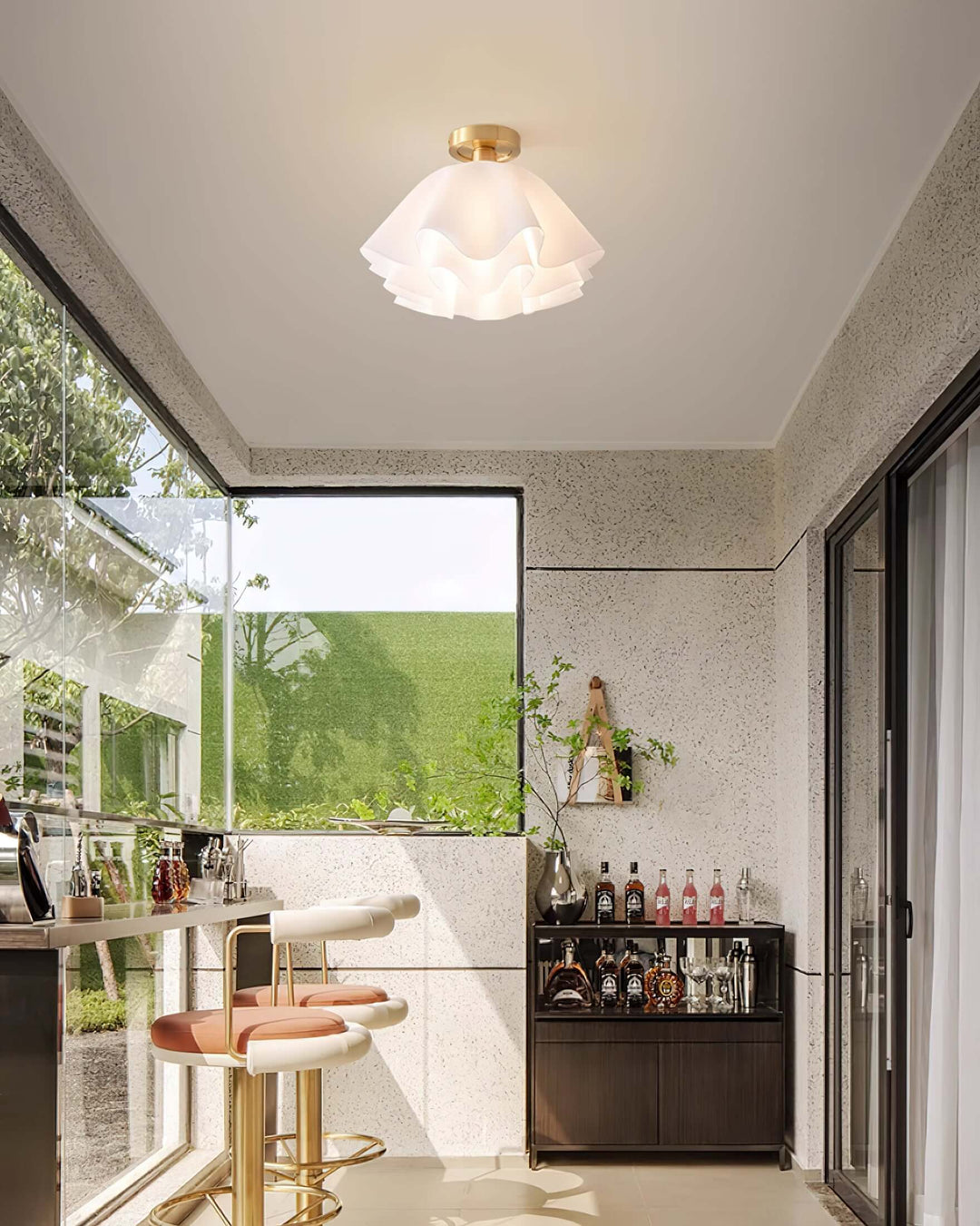 Plafonnier moderne en cuivre