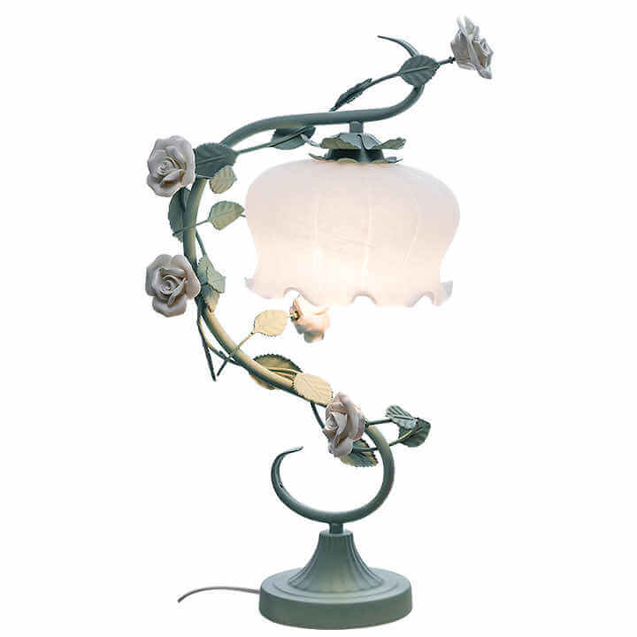 Lampe de table romantique rose 23cm
