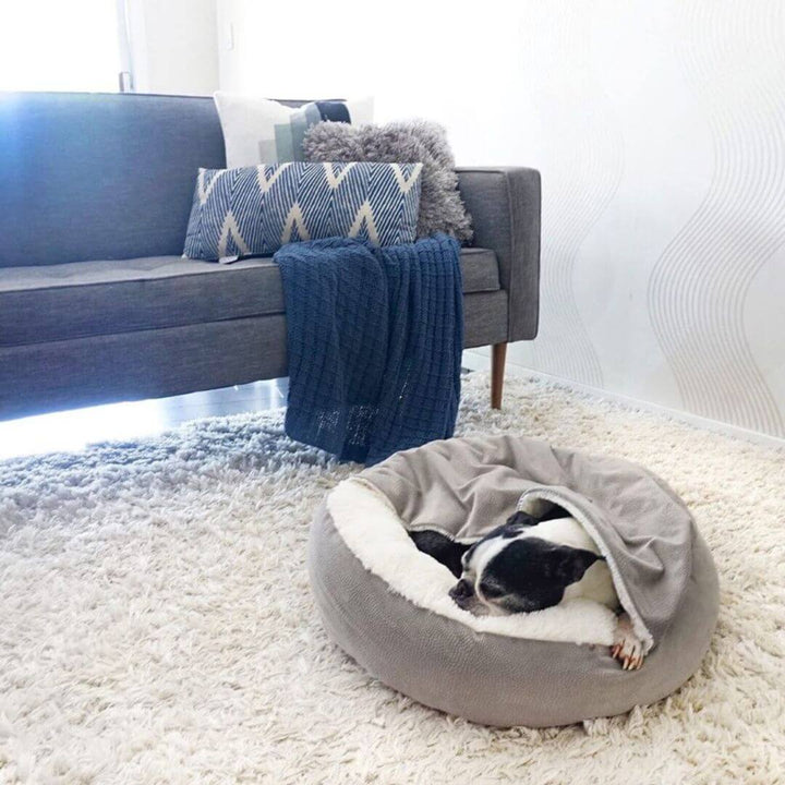 Grotte douillette pour chien, lit câlin, grotte pour lit pour chien