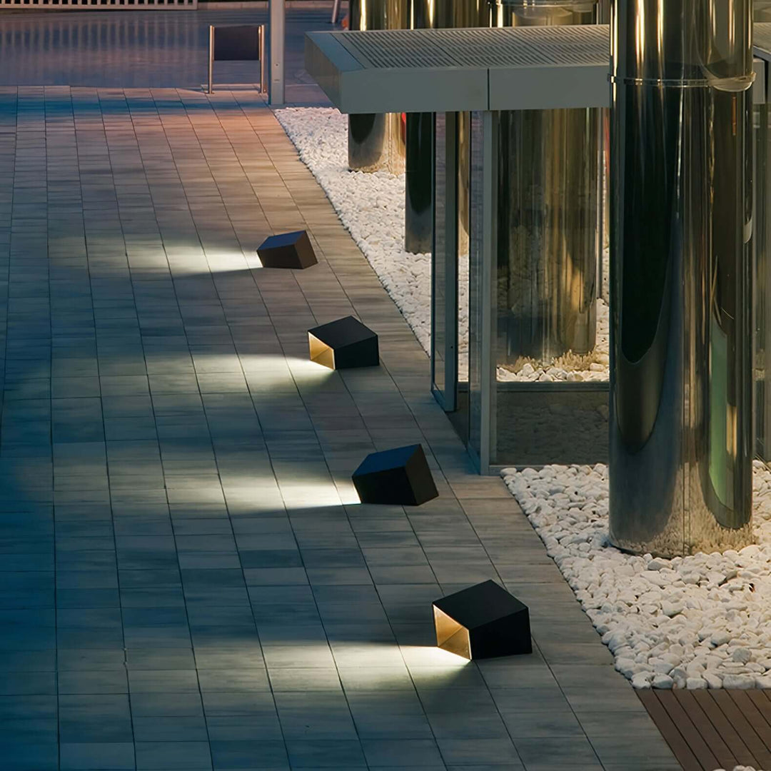 Solar Aussenleuchte Garten LED Würfel IP65