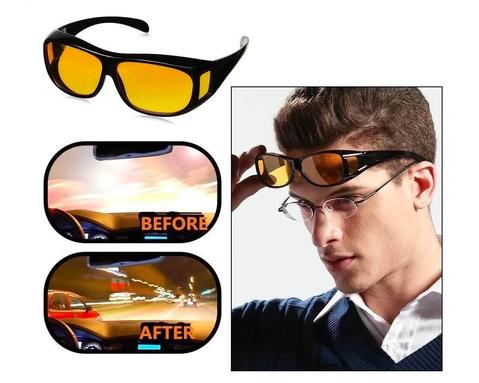 "Antireflektierende Nachtsichtbrille mit polarisierter Linse, ideal für Nachtfahrten, reduziert Blendung, bietet UV-Schutz."