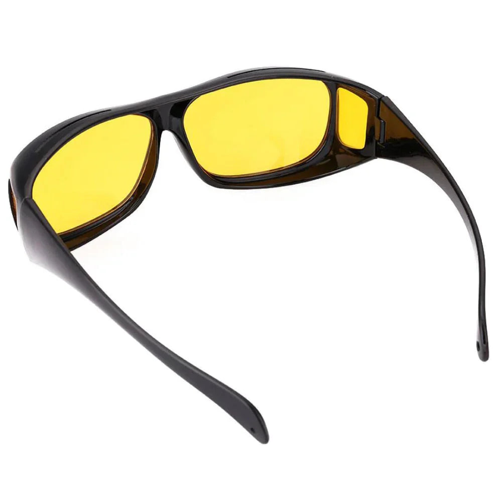 "Antireflektierende Nachtsichtbrille mit polarisierter Linse, ideal für Nachtfahrten, reduziert Blendung, bietet UV-Schutz."
