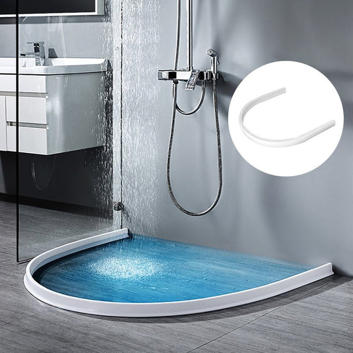 "AquaSperre™ Silikonstreifen für effektive Wasserabdichtung, flexibel, robust, in Grau, Schwarz oder Weiß erhältlich."