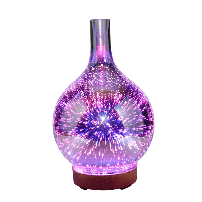 Aromadiffuser mit LED-Lichtshow, elegante Glasoberfläche, 7 Farben, 500ml Fassungsvermögen, stilvolle Entspannung für zu Haus