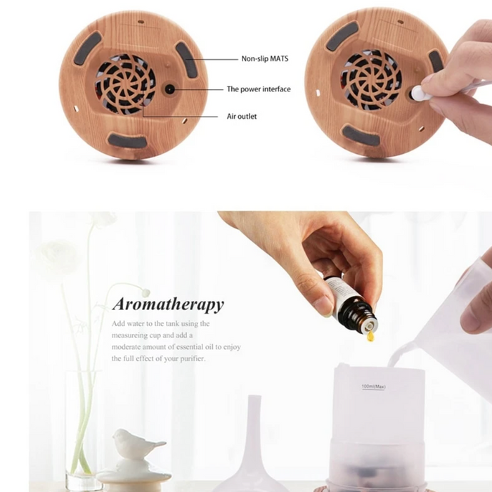 Aromadiffuser mit LED-Lichtshow, elegante Glasoberfläche, 7 Farben, 500ml Fassungsvermögen, stilvolle Entspannung für zu Haus