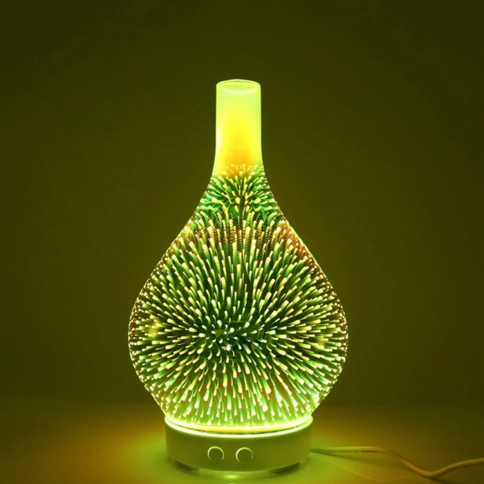 Aromadiffuser mit LED-Lichtshow, elegante Glasoberfläche, 7 Farben, 500ml Fassungsvermögen, stilvolle Entspannung für zu Haus